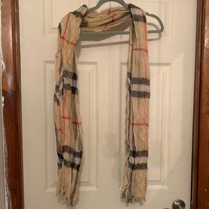 Plaid Viscose Scarf - OS
